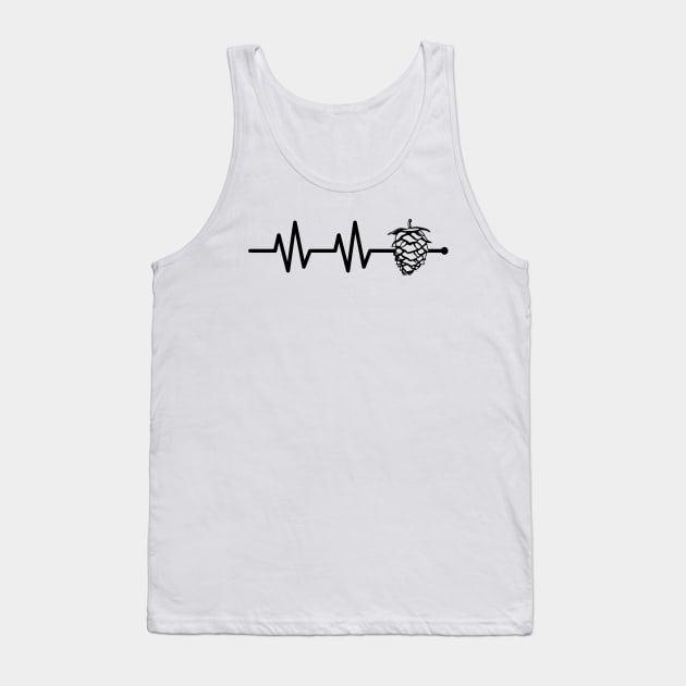 Beer Hop Heartbeat Tank Top by ebayson74@gmail.com